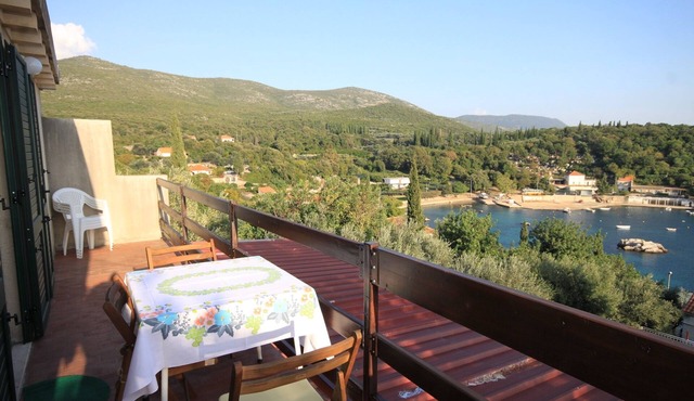 One bedroom apartment with balcony and sea view Molunat, Dubrovnik (A-8550-a)