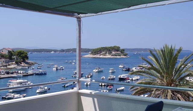 One bedroom apartment with terrace and sea view Hvar (A-24926-c)