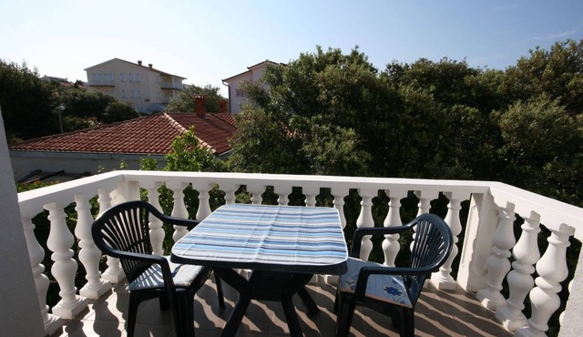 One bedroom apartment with terrace and sea view Mandre (Pag) (A-6405-c)