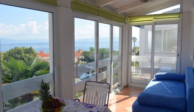 One bedroom apartment with terrace and sea view Ravni, Labin (A-7674-a)