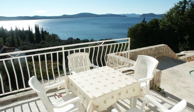 One bedroom apartment with terrace and sea view Slađenovići, Dubrovnik (A-2162-b)