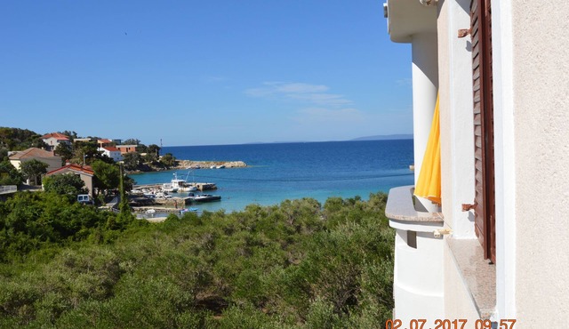 One bedroom apartment with terrace and sea view Jakišnica, Pag (A-4160-b)