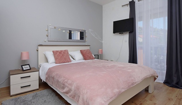 One bedroom apartment with balcony and sea view Pag (A-6412-b)