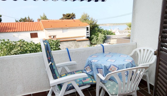 One bedroom apartment with terrace and sea view Košljun, Pag (A-3321-b)