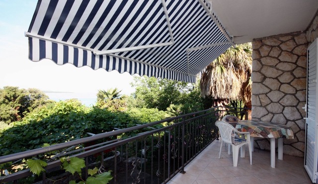 One bedroom apartment with terrace and sea view Supetarska Draga - Gonar, Rab (A-5016-b)