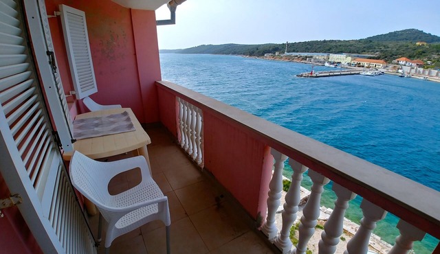 One bedroom apartment with balcony and sea view Sali, Dugi otok (A-443-d)