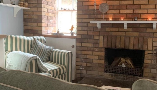 One bedroom, indoor fireplace. Right beside beach.