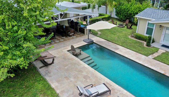 One-of-a-Kind Home! Pet Friendly, Fenced, Private Pool! 1 mi to Downtown & Beach