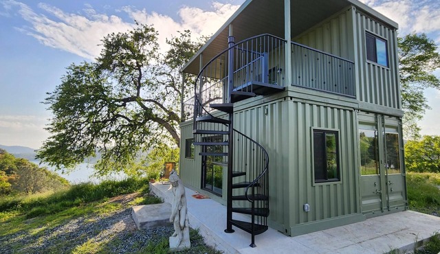 One of a kind modern Tiny Home in lush vineyard setting- unit B upstairs