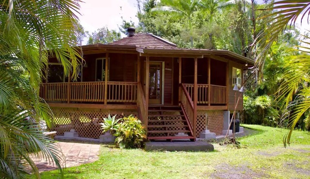 One-of-a-Kind Octagonal Home in the Rainforest - 2BD/2BA Near Hilo & Volcano