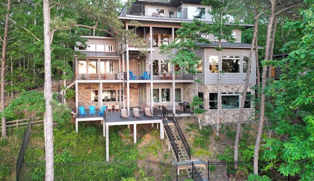 One of a Kind! Stunning Treetop Mansion on Smith Lake - Sleeps 22!