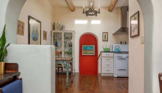 One of Santa Fe's most popular homes due to its authentic charm, beautiful decorating, and wonderful location!