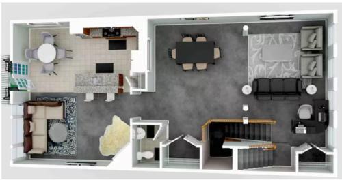 Open Floor Plan, Spa Tub, Fully Stocked Kitchen, King Bed