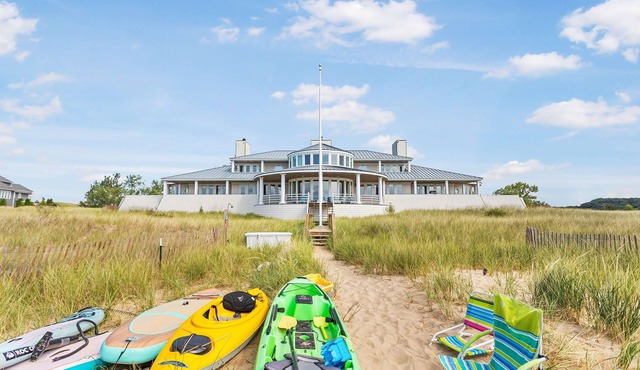 Open June 27-July 4. Saugatuck. 8 bedrooms, heated pool in season, hot tub.