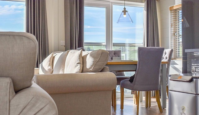 open-plan living accommodation with lounge/kitchen/dining.