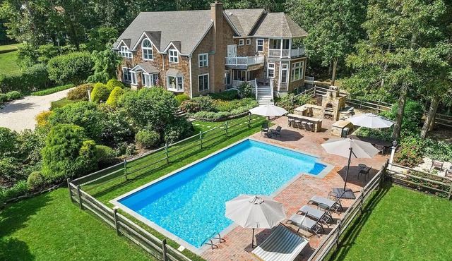 Opulent Watermill Retreat: Exclusive Estate with Gourmet Kitchen & Outdoor Oasis