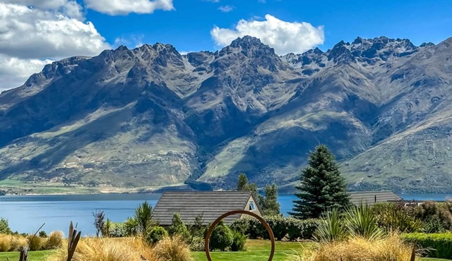 Oraka Lodge views outdoor fire and spa