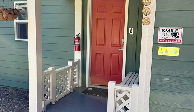 Orange Door at Lake Serene