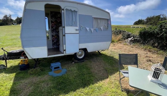 Original vintage spirit alpine Caravan Anglesey