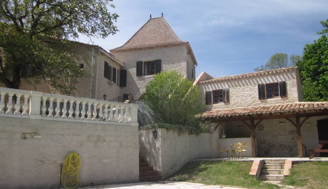 Originally built in medieval times the villa offers beautiful Quercy views