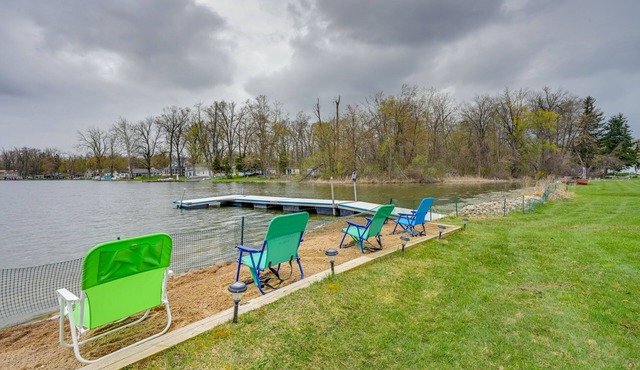 Osseo Cottage on Pleasant Lake w/Dock & Views!