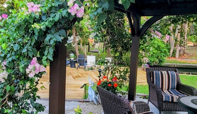 Our Cottage is on Whitaker Bayou minutes from Sarasota Main St. downtown