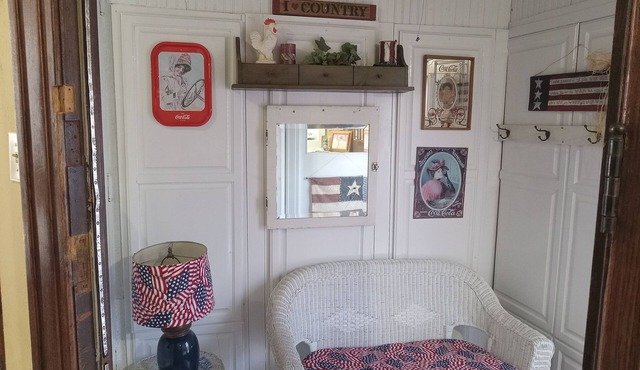 Our Guest house is a cozy get away, in a small town.