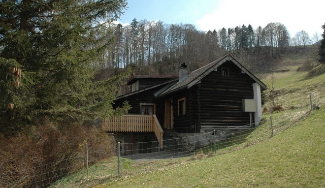 Our holiday home is built in logcabin style.