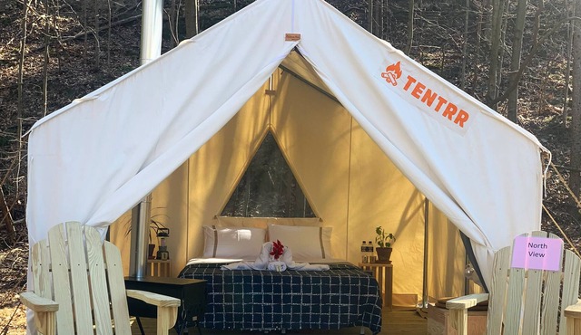 Our new guy. A Rainbow Mountain version of camping... glamping