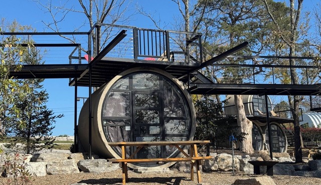Our Tubes offer a camping experience for those that love the outdoors but also love a bed.