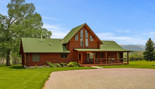 Our ultimate luxury Montana log cabin. Special highlights include a vaulted ceiling, an expansive rock fireplace and spectacular views of the Madison Range.
