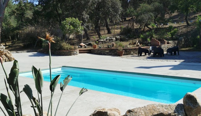 Outbuilding in traditional Mas with swimming pool