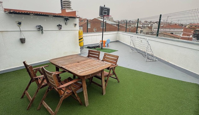 Outdoor family loft with large terrace