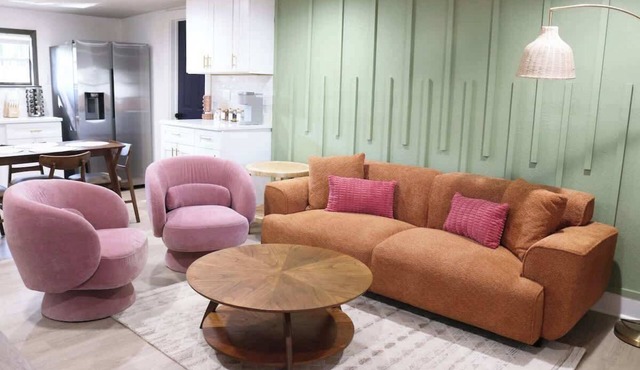 Outdoor Hangout w BBQ Firepit Bocce Ball and More