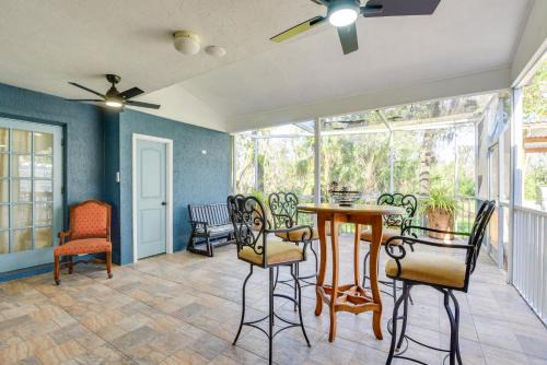 Outdoor Kitchen and Gaming Garage Bradenton Retreat