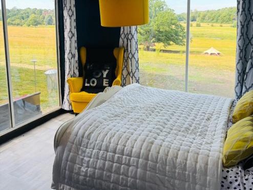 Outlook farm cabin firepit