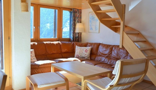 Outside : 2-storey attic flat for 8 persons, balcony with garden furniture -Inside : 90 sqm, entranc