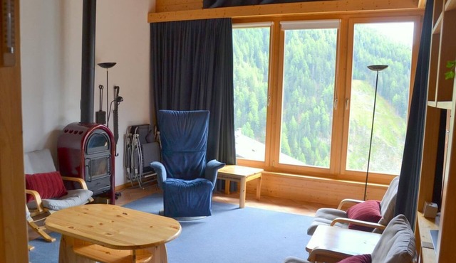 Outside : luxury modern apartment on top floor of a chalet, for 6-8 persons, balcony-terrace, beauti