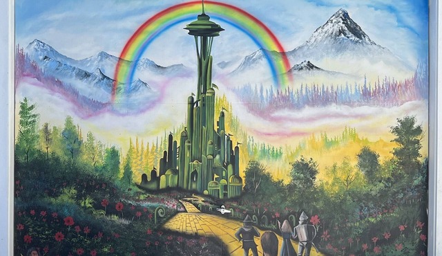 Over the Rainbow House in The Emerald City, Seattle WA