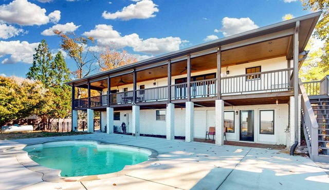 Overlook four states in this exquisite dog friendly home with pool