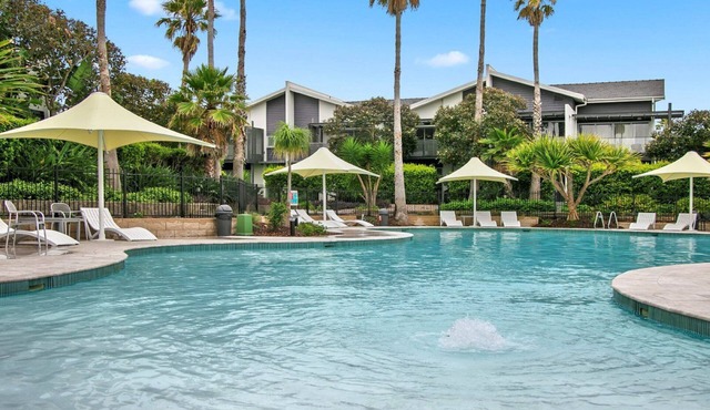 Overlooking the golf course and conveniently located to the resort poo