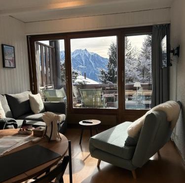 Ovronnaz - Studio with beautiful view and parking