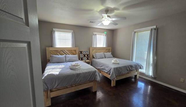 Ozarks Country retreat with 10 acres. Hiking trails and lake access both nearby.