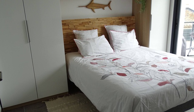 Pézénas, very nice garden apartment, 4 people max, swimming pool, shops