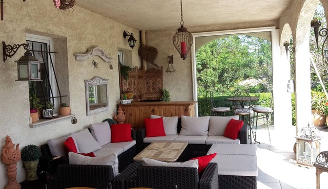 P'tit Bonheur, pool, sea, countryside