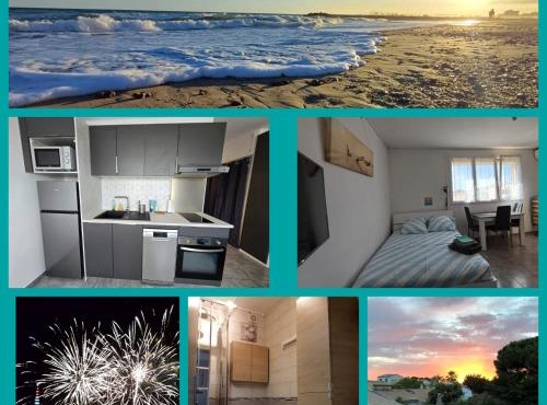 Palavas Beau studio avec Parking Climatisation