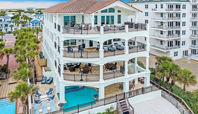 Palazzo Del Mar - Beachfront Estate with Private Beachfront Pool, Movie Theater, Poker Room, and Guest House