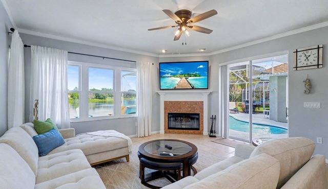 Palm Harbor Retreat with Pool, Firepit, Pool Table & Pet-Friendly