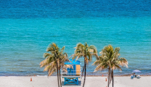 Palm Lined Oasis Walk To Beach