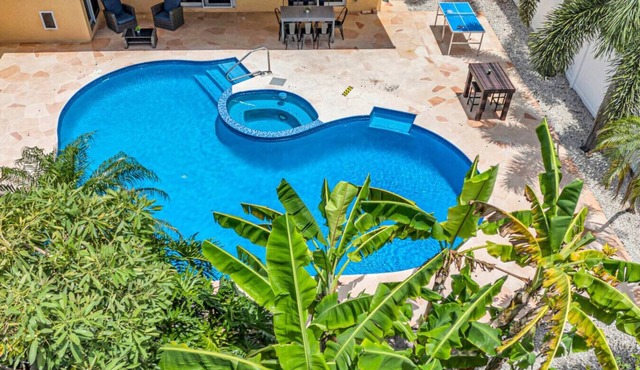 Palm Paradise Retreat -Heated Pool East Delray 4/3